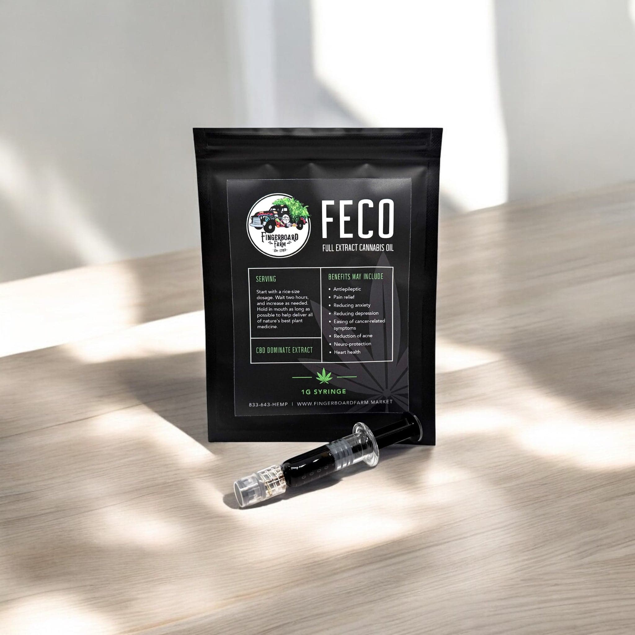 FECO Full Extract Cannabis Oil syringe product